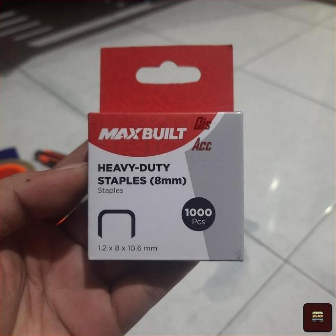 

MAXBUILT Step Gun Refill / Isi Ulang Staples Tembak 8 Mm 1000 Pcs