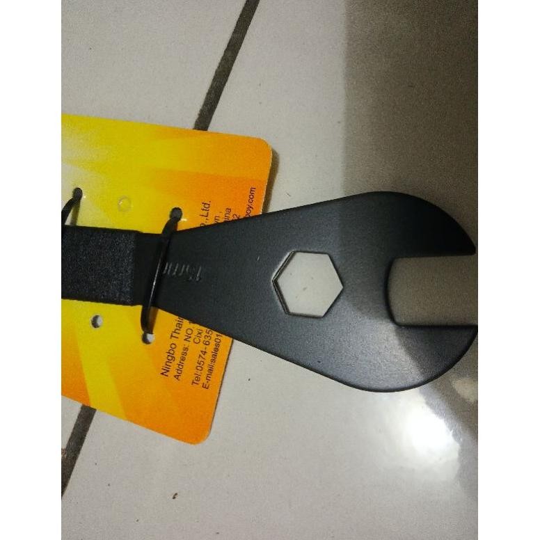 KUNCI KONES ALAT PEMBUKA pedal dan pengencang kones sepeda 15 mm tipis BOY