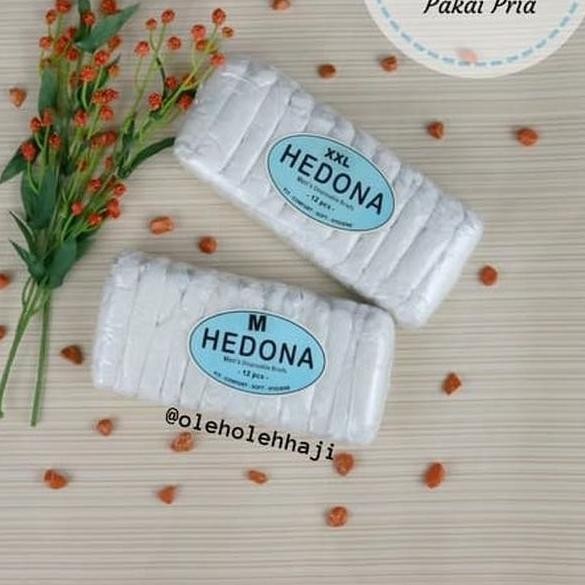 Hedona Celana Dalam Kertas Sekali Pakai Anti Bakteri / Disposable Panties Hedona Peria Isi 12