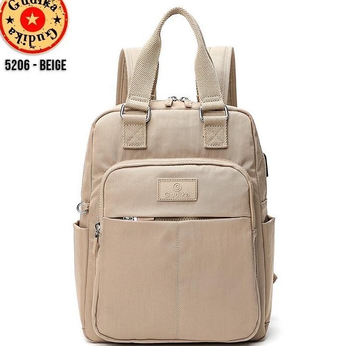 Gudika Bags 5206 Ransel Laptop 13 Inc Bapa Leptop Dengan Port Usb Bahan Wateroof