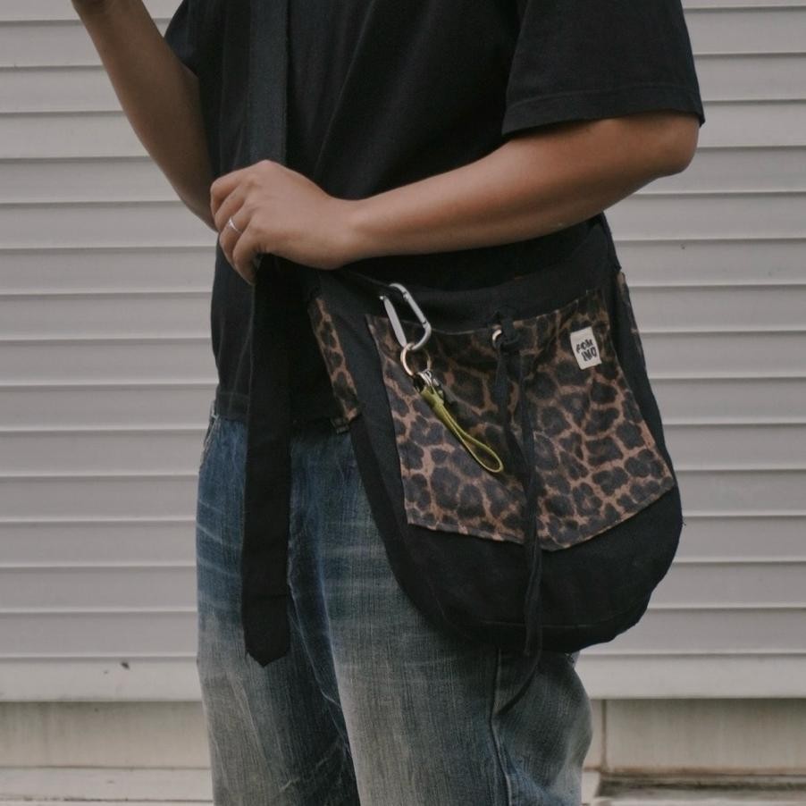 Fogoma Bag Tas Selempang Pria Tas Selempang Motif Leopard