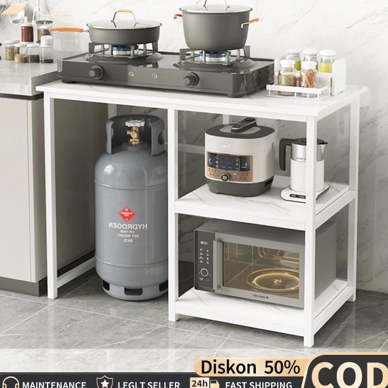 ''Terlaris" Meja Kompor Gas Rak Dapur Rak Oven Rak Microwave Rak Penyimpanan Rak Panci Rak Kombinasi