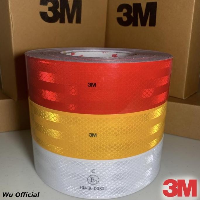 Stiker Reflektor 3M Sticker Uji Kir Dishub Sticker 3M Pemantul Cahaya