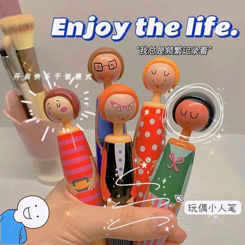 

Pulpen Figur Boneka Kreatif Lucu0.7Tekan Peluru