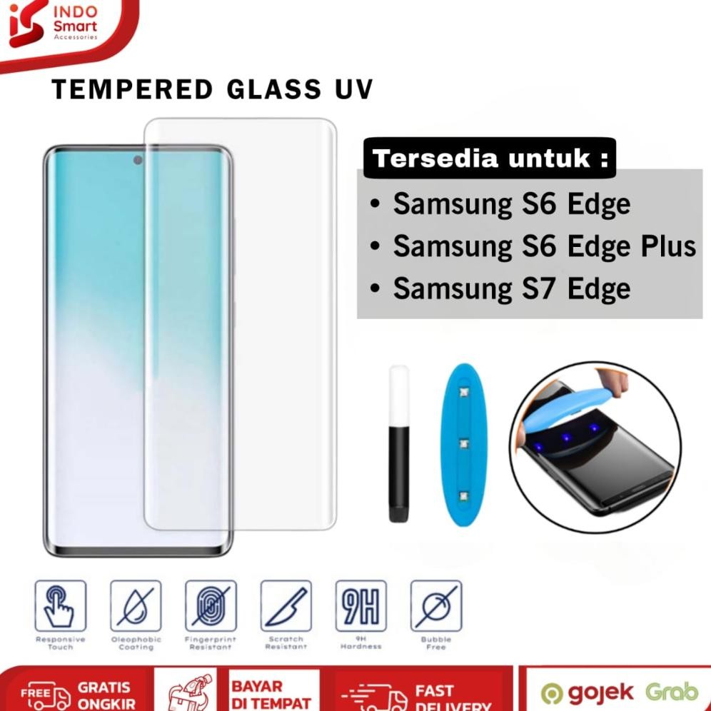 Samsung S6 Edge | Samsung S7 Edge | Samsung S6 Edge+ Plus | Anti Gores Uv Curved Full Cover Tempered