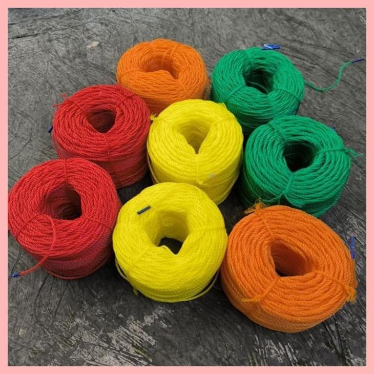 

8.8 Stok Ready Tali Tambang 2Mm Per Roll 100M - Tali Tampar / Tali Layangan / Tali Pertanian - Tali Tenda