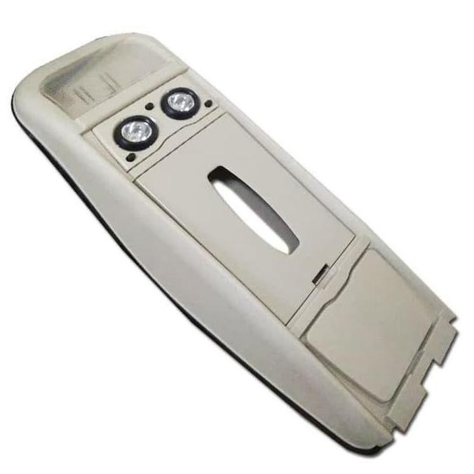 Kokpit / Roof Console / Tempat Tisu Plafon Mobil All New Avanza Xenia Veloz 2012 - 2021 Krem / Wood