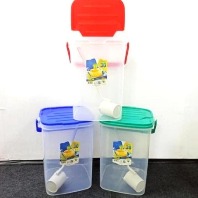 Aquarium Es Buah 30 Liter/Toples Es Kelapa+Gayung 30Liter