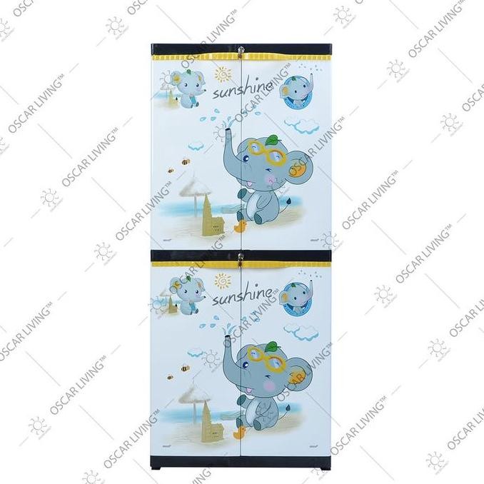 Sinbak Lemari Plastik 4 susun Size Jumbo Gajah