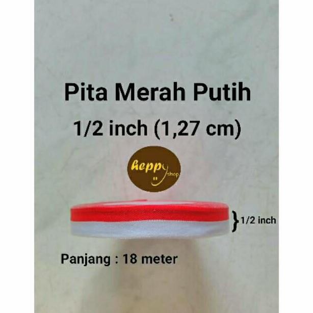 

^^^^^] Pita Merah Putih 1/2 inch (1,27 cm)