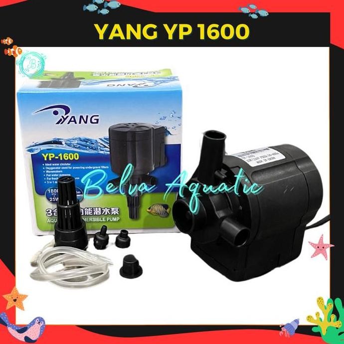 Promo Yang Yp 1600 Pompa Air Pompa Celup Pompa Aquarium Hidroponik Yp-1600