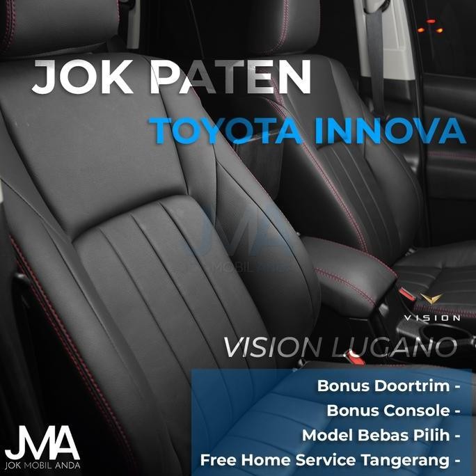 Jok Paten Kulit Mobil Toyota Kijang Innova Vision Lugano Termurah