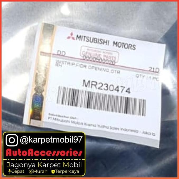 Karet Pintu Mobil Kuda Karet Pintu Tengah Kanan Kuda Orisinil Mr230474