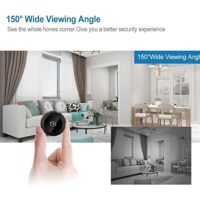 KAMERA CCTV MINI WIFI IP CAMERA CCTV WIDE ANGLE CAM HOME 1080P