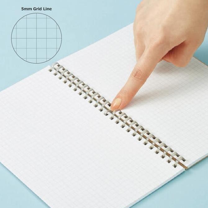 

NEW Kokuyo Softring Notebook Penott B6 Grid 70 Sheets