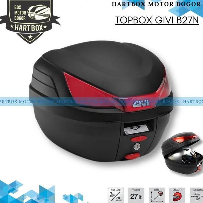 Box Motor Givi B27N Box Touring Givi B27 Mika Merah Vario Scoopy Verza