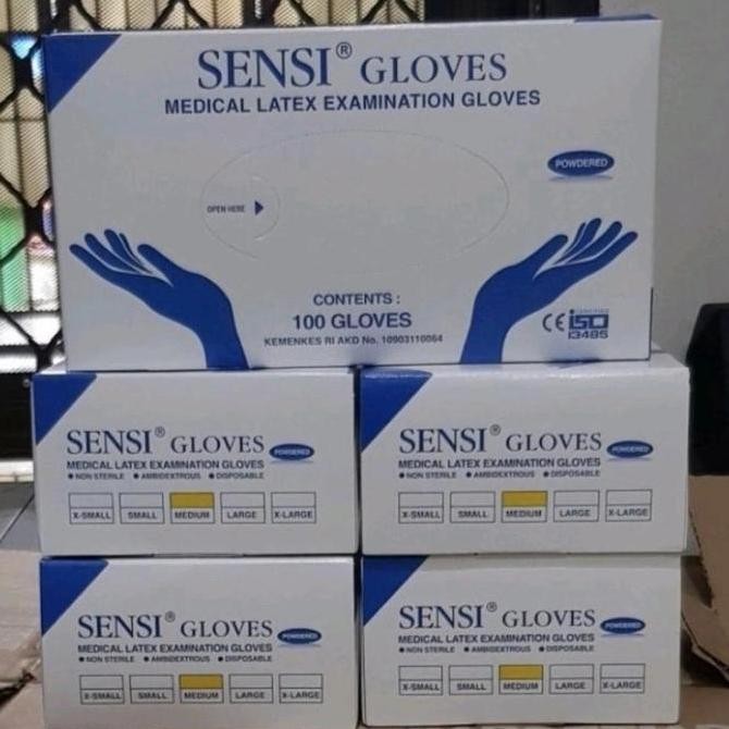 Sarung Tangan Karet Sensi / Sarung Tangan Medis / Sensi Glove Handscoon