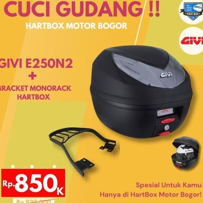 Paket Box Motor Touring Givi E250N2 / TopBox Givi E25 bracket Mio Beat