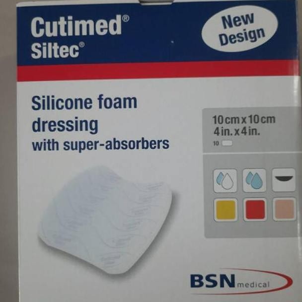 Cutimed Siltec 10cm x 10cm / Cutimed Siltec 10cmx10cm / Cutimed Siltec 10x10 / BSN