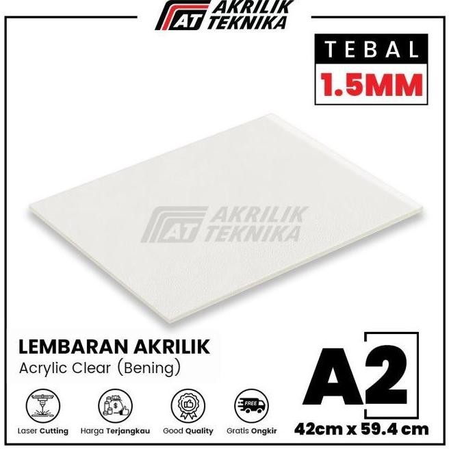 

READY LEMBARAN ACRYLIC / AKRILIK A2 1.5MM TRANSPARANT GROSIR BERKUALITAS