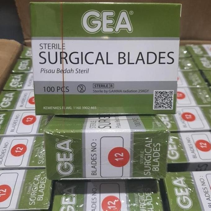 Bisturi Gea Surgical Blade Pisau Bedah Medis No 12