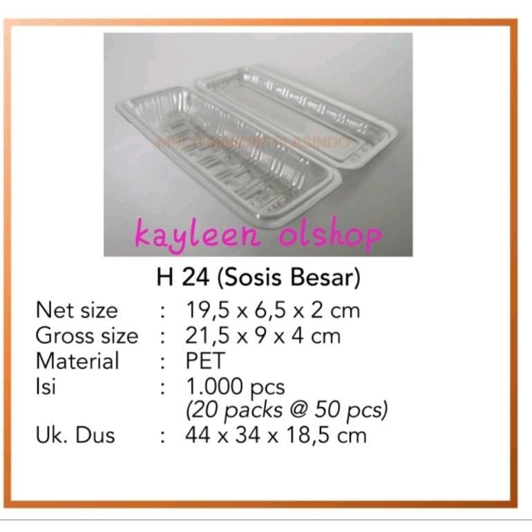 (ISI 50) Mika Sosis Besar  kecil Tempat Sosis Tray Sosis