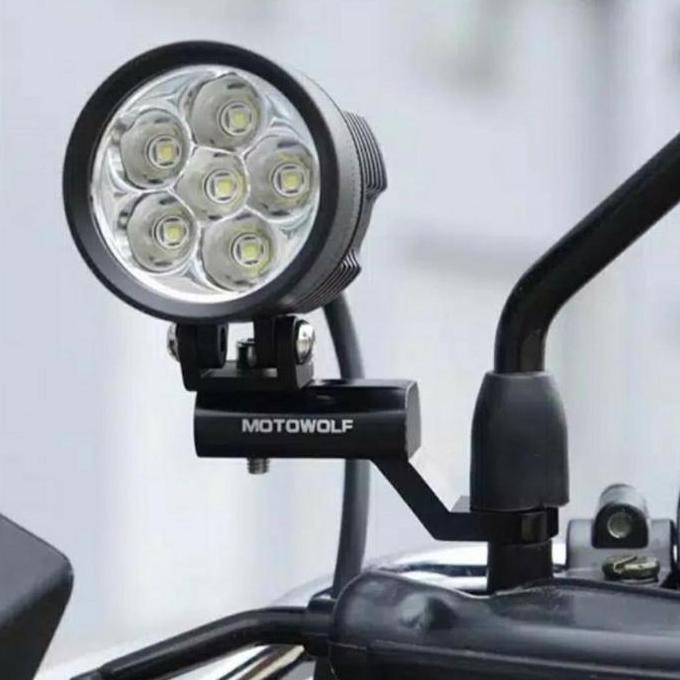 BEST MOTOWOLF BREKET DUDUKAN LAMPU TEMBAK SPION MOTOR UNIVERSAL NMAX AEROX LEXI VARIO BEAT ADV PCX D