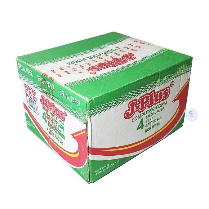

TERMURAH - J-PLUS - Continous Form 4 Ply 91/2 x 11 NCR Kertas Komputer - Box