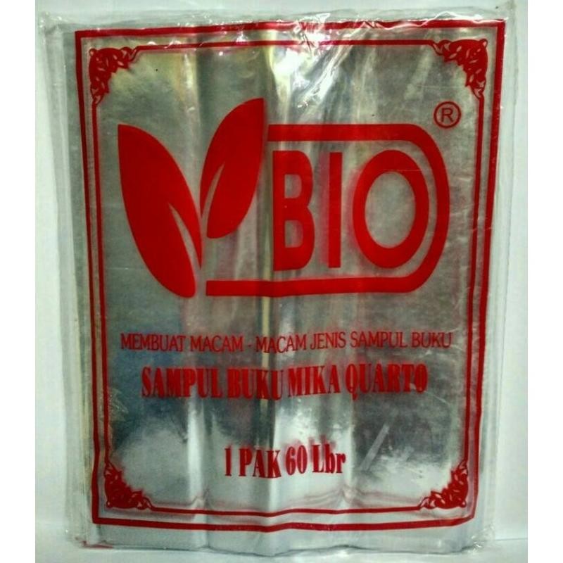 

Sampul Plastik Mika BIO Ukuran Quarto ( 22 x 33 cm ) untuk Buku Tulis Kuarto / Kwarto - Sidu 38 58 per pak isi 10 lembar