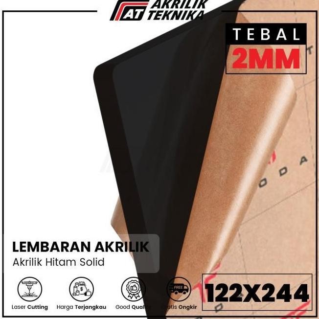 

READY AKRILIK 122 X 244 HITAM 2MM LEMBARAN ACRYLIC BERKUALITAS