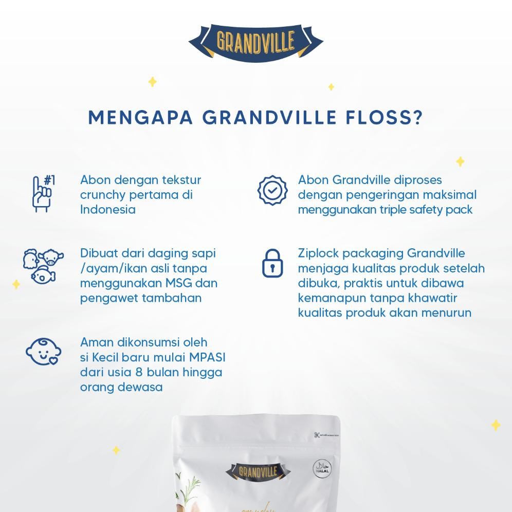 

6Pc Grandville Abon Mix Abon SAPI [3Pc] & IKAN [3Pc]