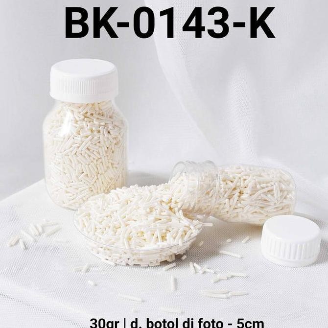 

$+$+$+$+] BK-0143-K Sprinkles sprinkle sprinkel 30gr 30 gram meses putih