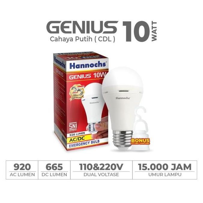 *$*$*$*$] Lampu Led Hannnochs Genius Lampu Emergency Bohlam Magic