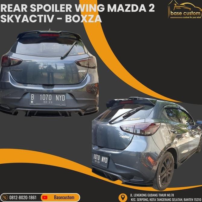 rear spoiler wing Mazda 2 Skyactiv - Boxza murah