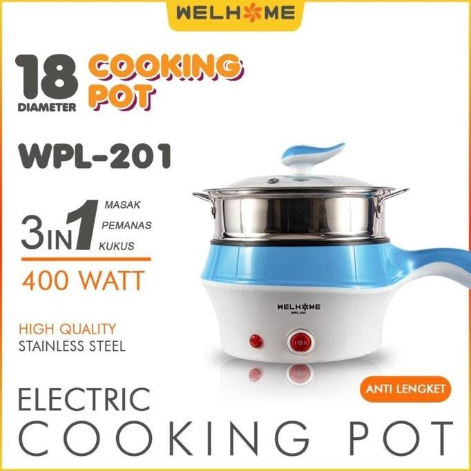 <<<<<] Panci Listrik Multifungsi Serbaguna 1.5L Electric Cooking Pot