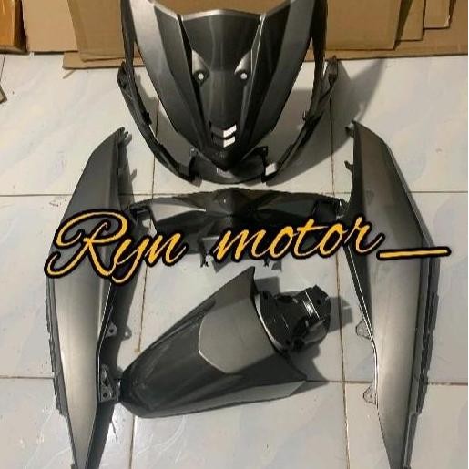 Cover full body halus beat fi 2013-2016 warna abu abu metalik glosy Motorcycle