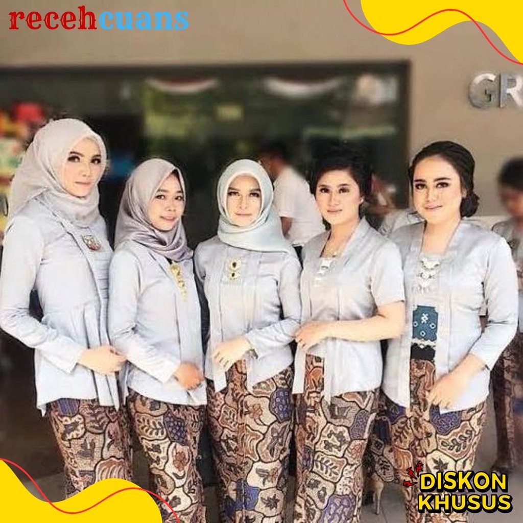 Kebaya Kutubaru Bludru Polos Termurah ( Warna & Size Lengkap ) Atasan Kebaya Kartini Beludru Hitam P