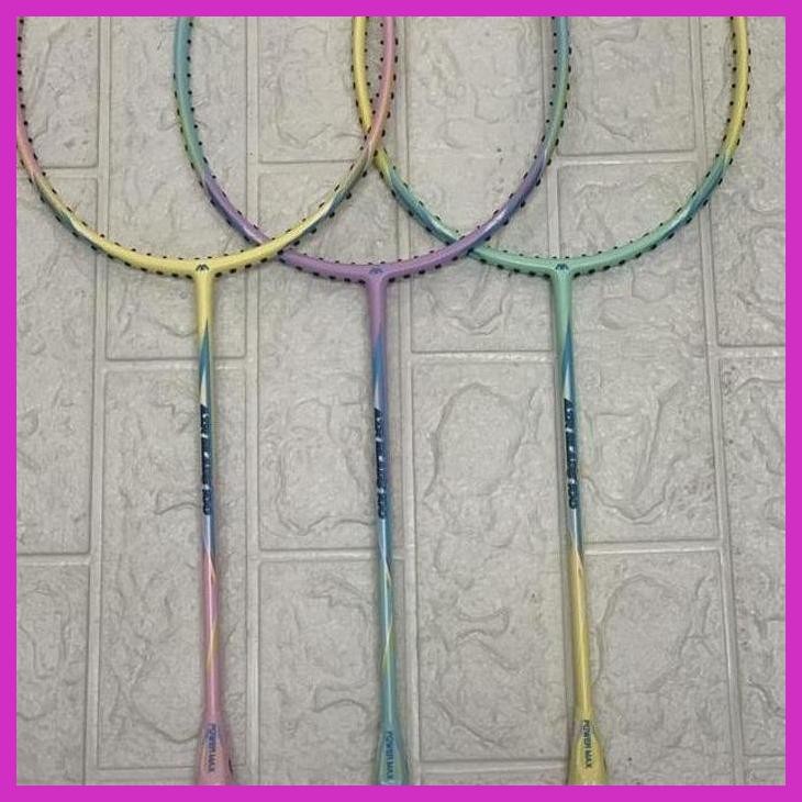 (OLAHRAGA) RAKET BADMINTON POWER MAX NEW AIR BLADE 100 GRIP 4U G6 MAX 36 LBS SIAP KIRIM