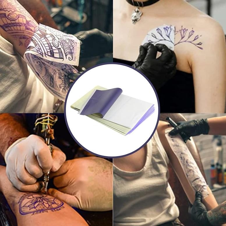 

10PCS KERTAS TERMAL PAPER TATTOO A4/KERTAS TEMPLAT TATO/CARBON TRANSFER STENSIL KERTAS 210297MM