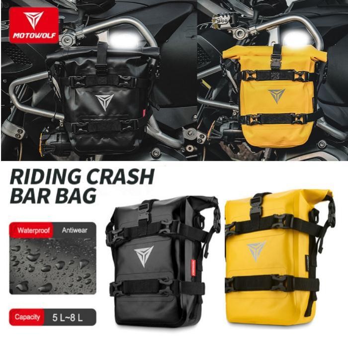Crashbar Bag Motowolf Tas Side Bag Motor Waterproof Multifungsi Original Dan Terpercaya