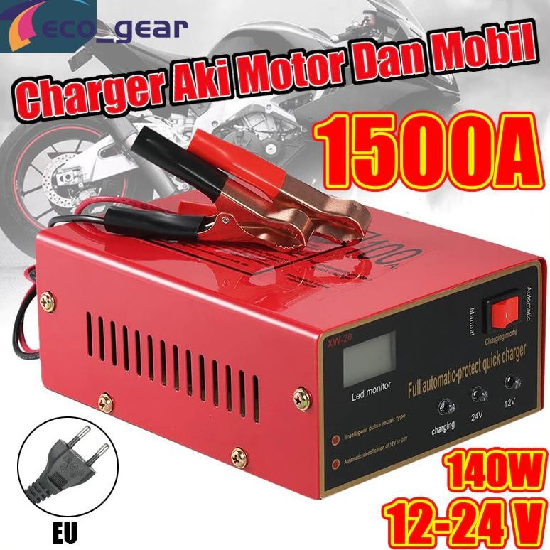 ''Terlaris" 100A Charger Aki Motor Mobil/Otomatis Accu Kering Dan Basah Lead Acid 12V / 24 Volt Cas 