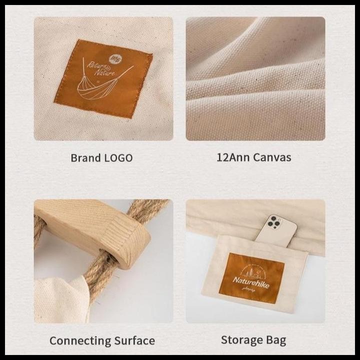 Promo Hammock Canvas Naturehike Nh20Dc001 Ayunan Camping Outdoor Waterproof