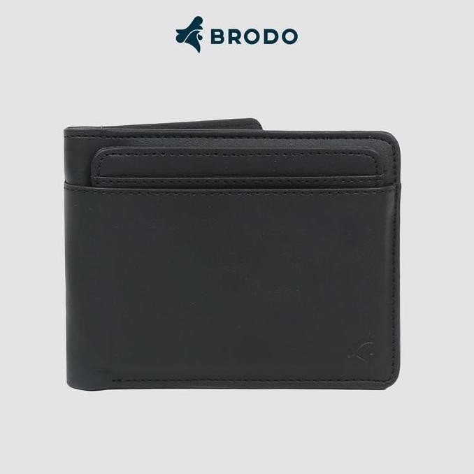 Produk Baru BRODO Dompet Kulit Pria Wanita Walland Black Original Premium Shopee