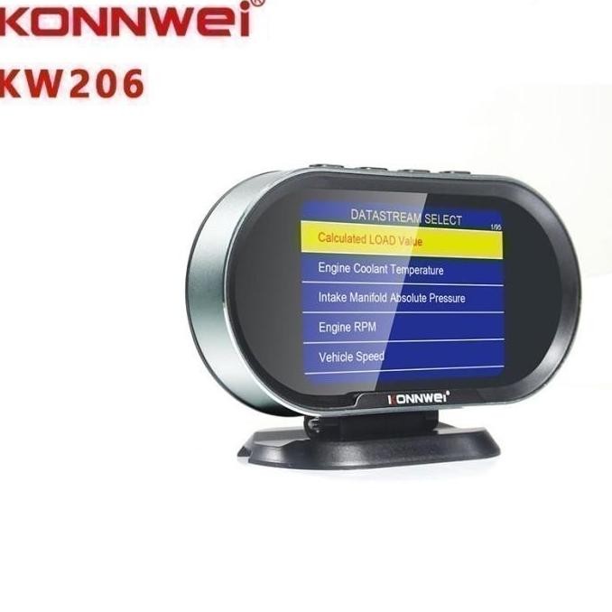 KONNWEI KW206 OBD2 HUD DISPLAY COMPUTER AUTO CAR FAULT SCANNER ORIGINAL DAN TERPERCAYA