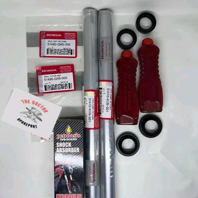 ''Terlaris" Paket As Shock Depan Buat Motor Honda Beat Karbu, Vario Karbu, Spacy Karbu, Scoopy Karbu