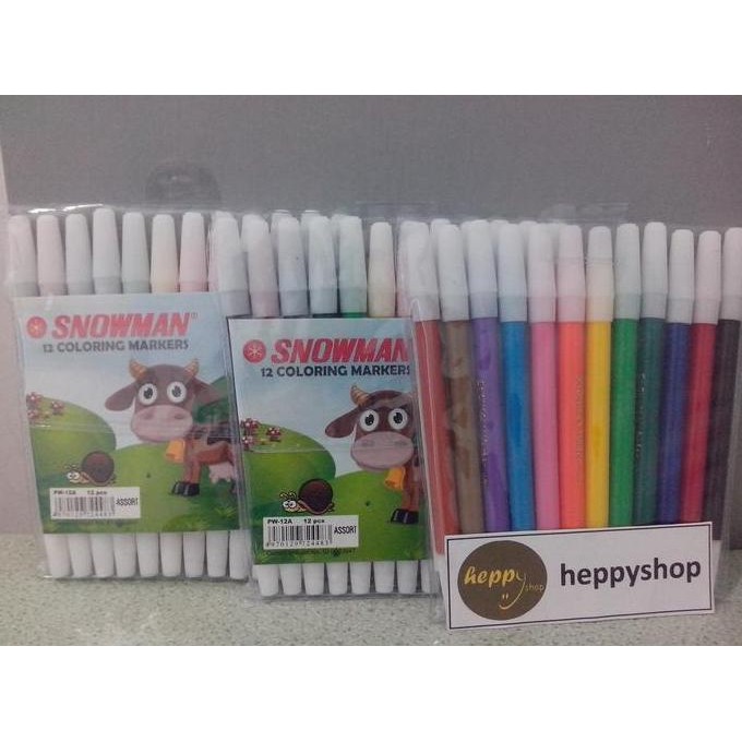 

cusss order] Spidol Snowman 12 Warna