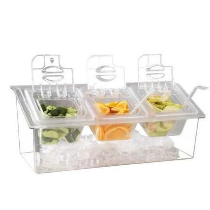 Tempat Topping Transparan