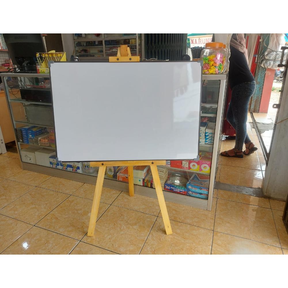 

Whiteboard Standing 60x80cm,60x90cm,60x100 cm Papan Tulis Anak