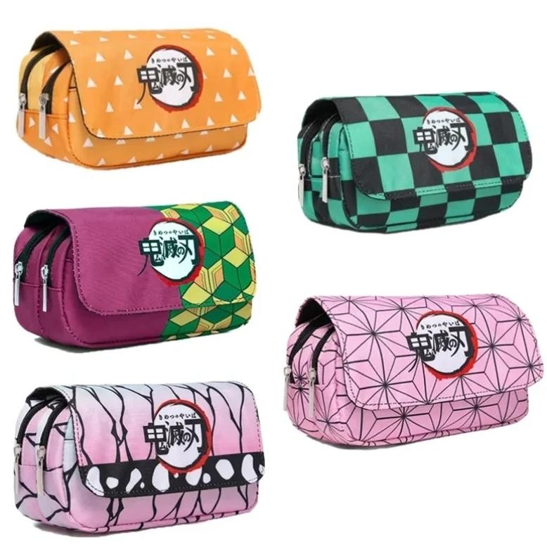 

Demon Slayer 3D Anime Pen Bag Student Storage Bag Tanjirou Nezuko Zenitsu Giyuu Cartoon Pen Box Cute Boys Girls Pencil Case
