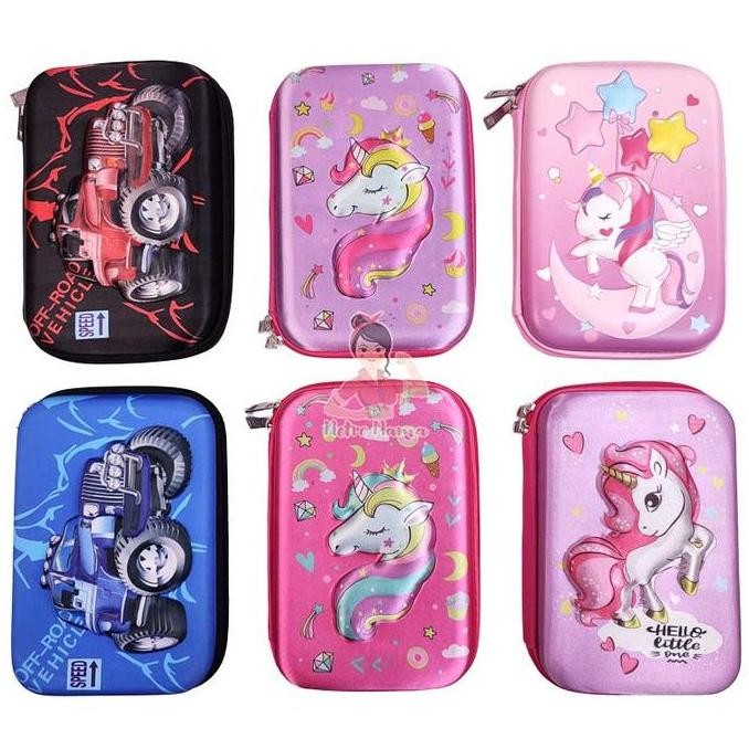 

Baru Kotak Pensil 3D Sequin Besar 22Cm - Pencil Box Premium Eva Karakter Grosir